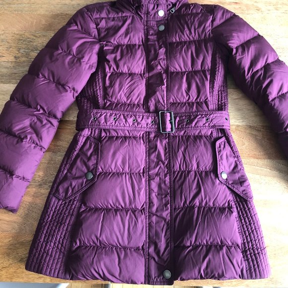 Authentic Burberry Brit Down Puffer Purple XS - Picture 2 of 9